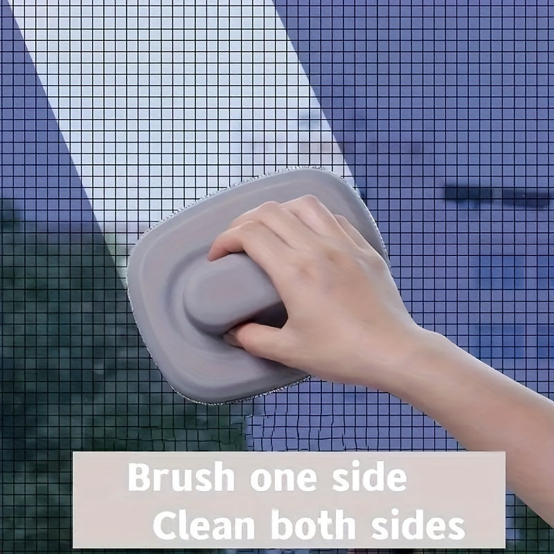 1pc, Window Screen Cleaning Brush, Flat Surface, Multifunctional Mesh Screen Cleaner, Portable Held, For Sofa, Wall, Carpet, Cleaning Supplies, Cleaning Tools